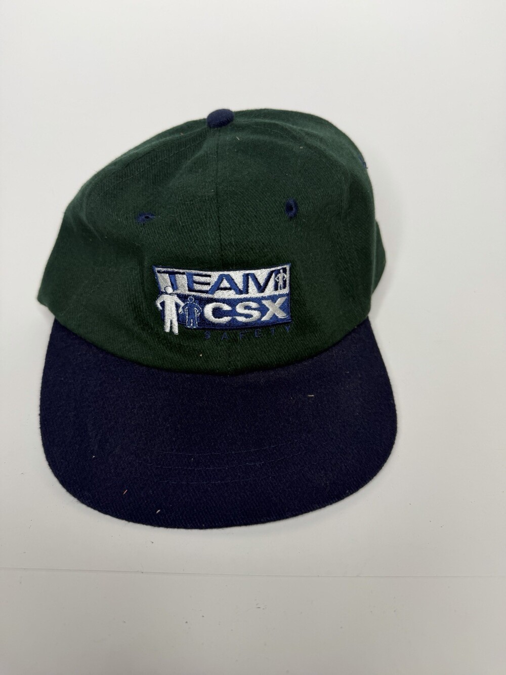 Team CSX Safety Hat Embroidered Strapback Vintage